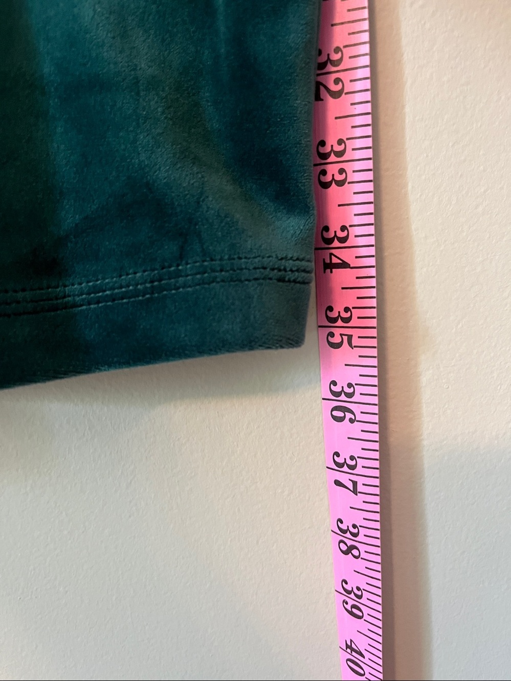 Anthropologie Saturday Sunday Rosalind Velvet Tunic Dress Teal w/ Pockets Size L - Picture 8 of 15
